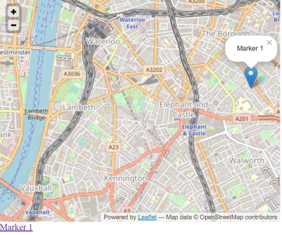 Leafletjs地图元素事件触发查找坐标点并打开popup